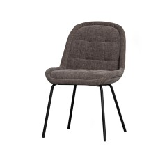 DINING CHAIR VELVET WARM GRAY GL    - CHAIRS, STOOLS